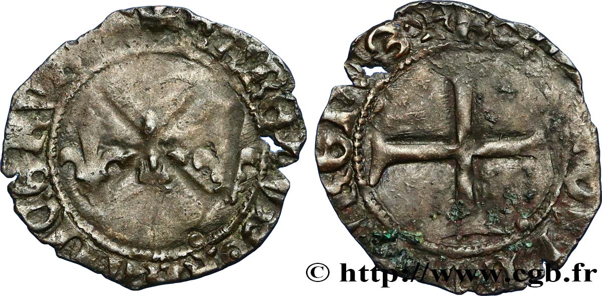 CHARLES VII LE VICTORIEUX Double tournois n.d. Atelier indéterminé TB