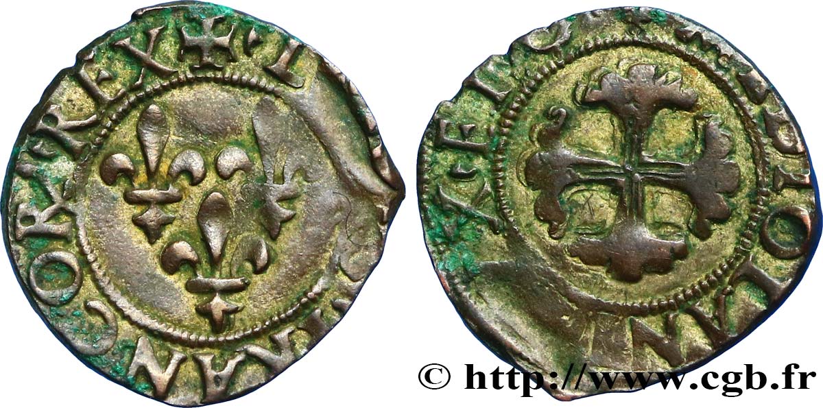 ITALY - DUCHY OF MILAN - LOUIS XII Trillina ou 3 denari n.d. Milan VF