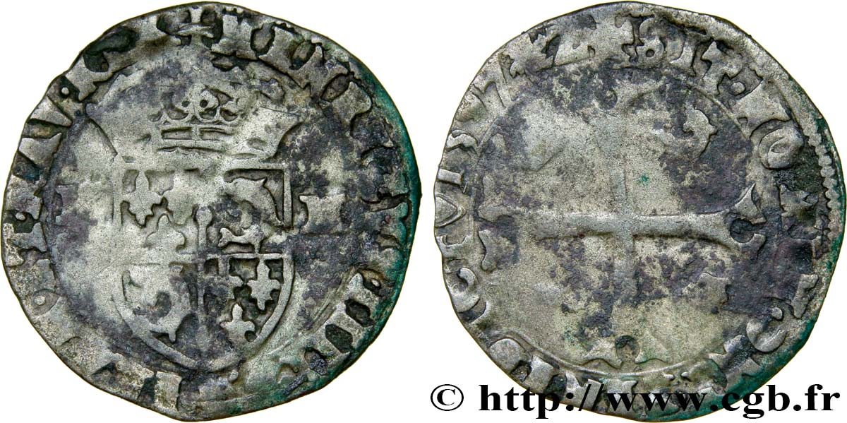 HENRY IV Douzain du Dauphiné aux deux H, 2e type 1597 Grenoble BC