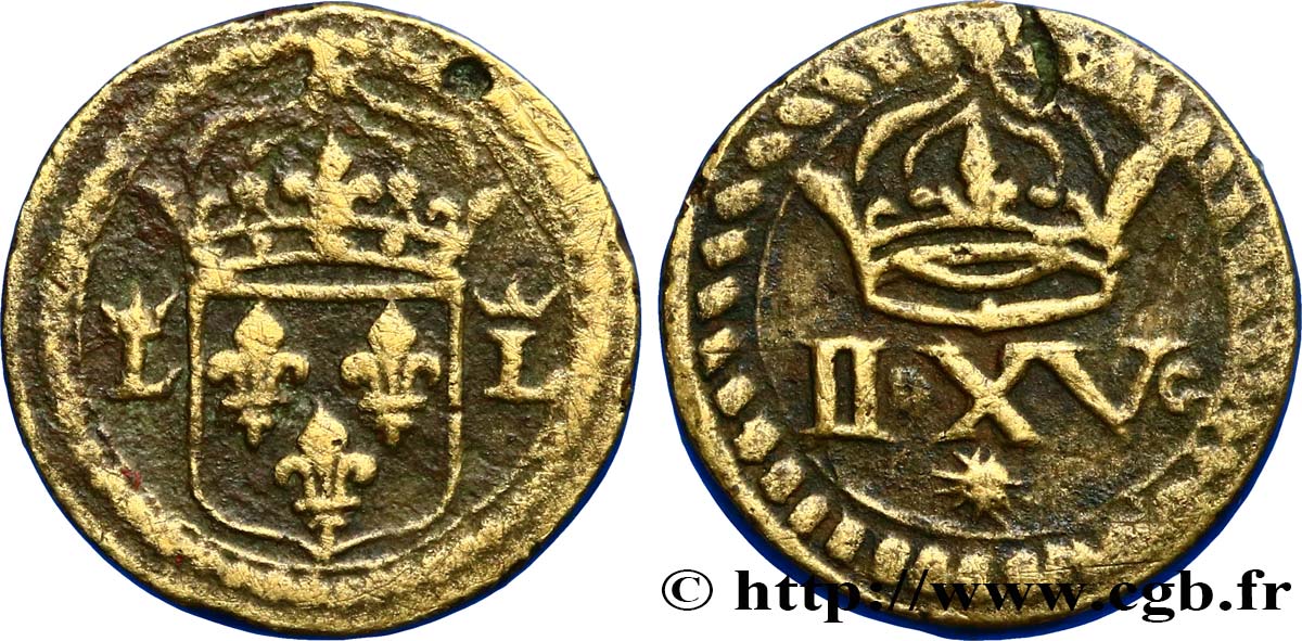 CHARLES IX TO LOUIS XIV - COIN WEIGHT Poids monétaire pour l’écu d’or au soleil n.d. s.l. XF