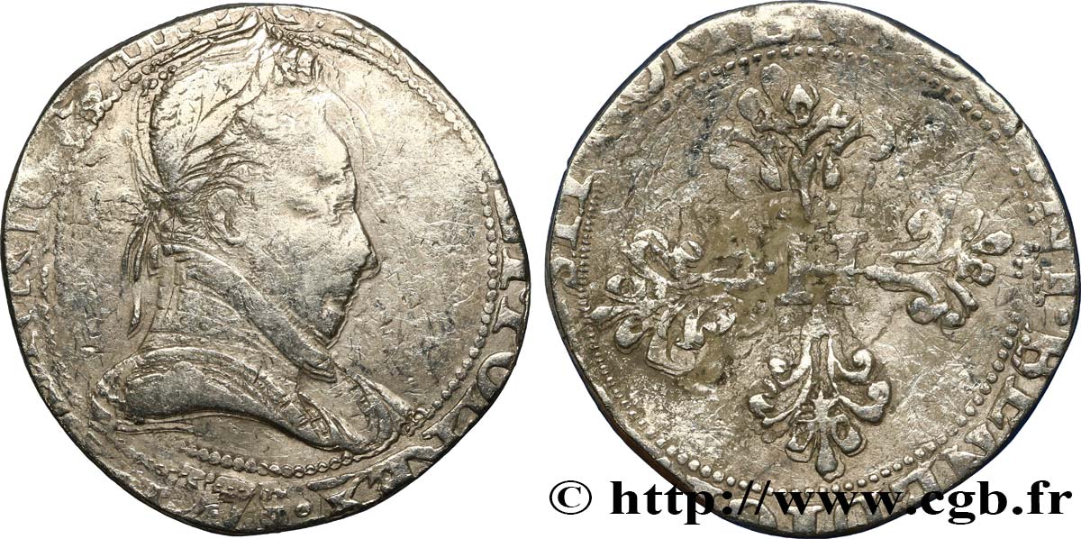 HENRI III Franc au col plat n.d. s.l. B