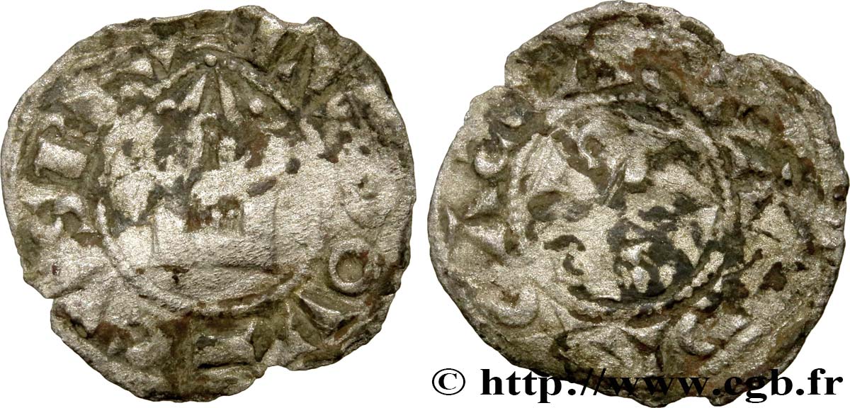 LOUIS VI LE GROS Obole, 1er type n.d. Dreux TB/B+