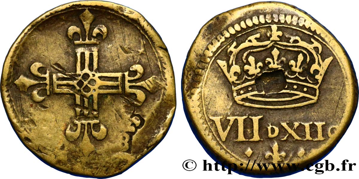 HENRI III à LOUIS XIV - POIDS MONÉTAIRE Poids monétaire pour le quart d’écu n.d.  XF