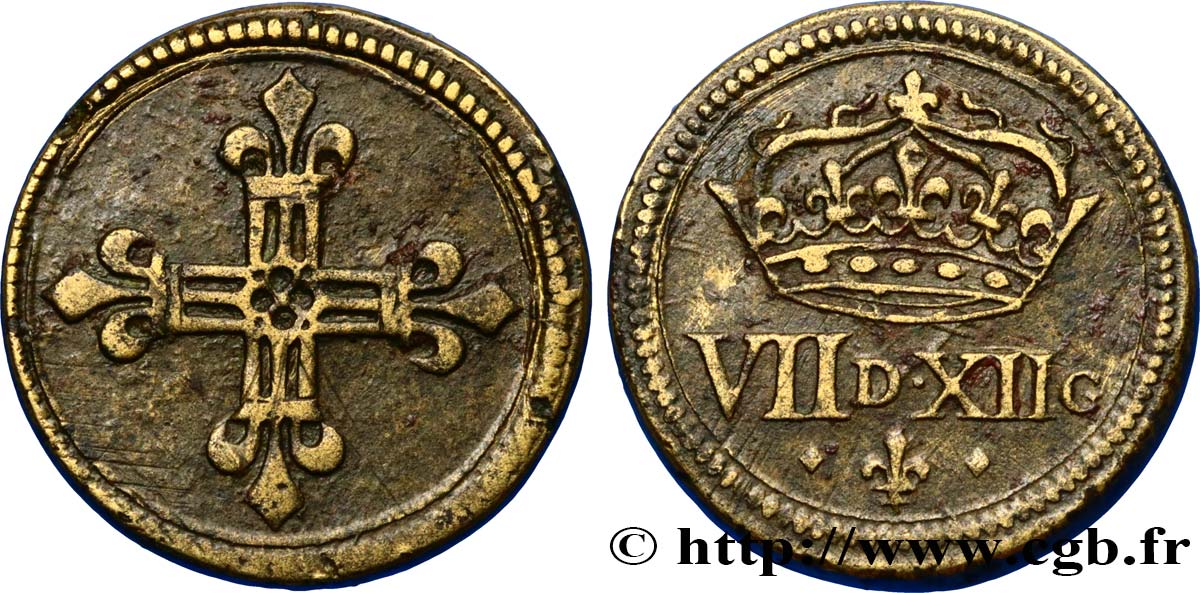 HENRI III à LOUIS XIV - POIDS MONÉTAIRE Poids monétaire pour le quart d’écu n.d.  TTB