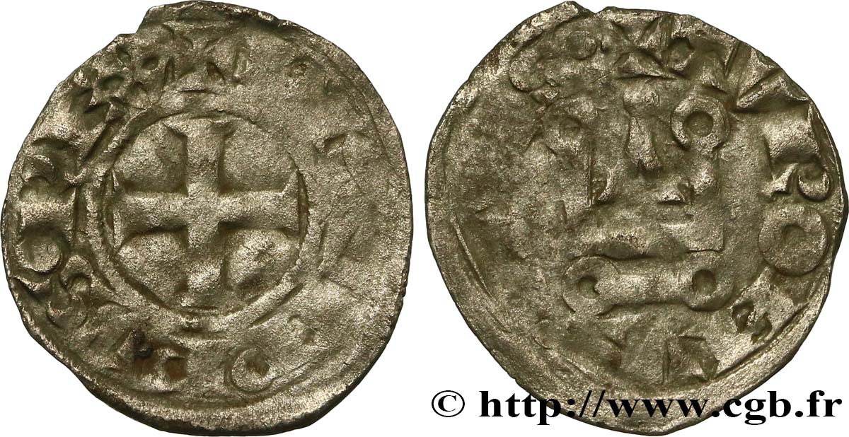 PHILIPPE VI DE VALOIS Denier tournois n.d. s.l. TB+