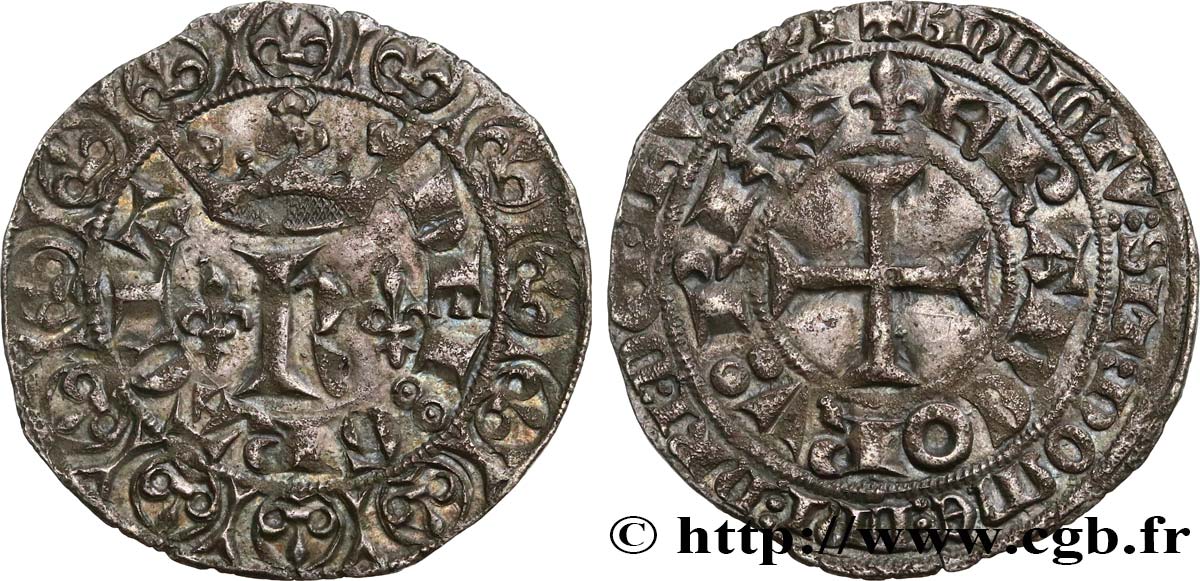 CHARLES V LE SAGE Blanc au K 20/04/1365  SUP