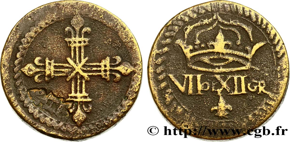 HENRI III à LOUIS XIV - POIDS MONÉTAIRE Poids monétaire pour le quart d’écu n.d.  VF