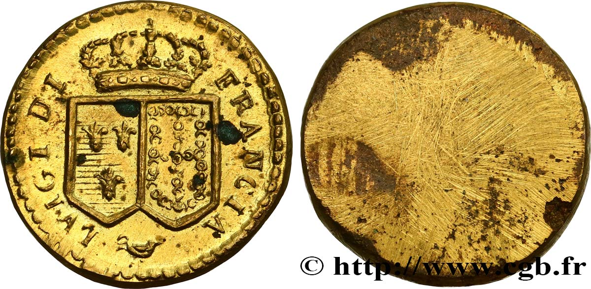LOUIS XVI Poids monétaire pour le louis d’or n.d.  TTB+