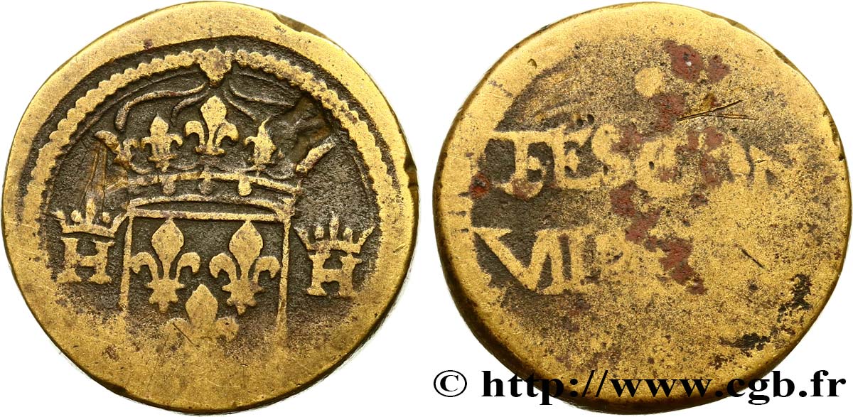 HENRI III - POIDS MONÉTAIRE Poids monétaire pour le teston n.d.  BC/RC