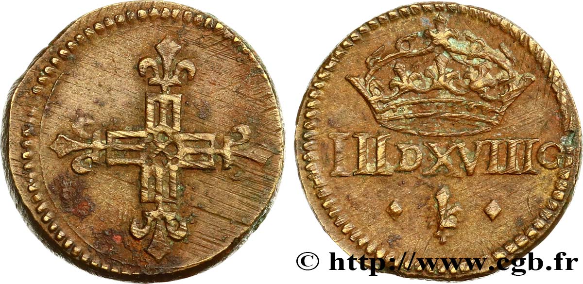 HENRI III à LOUIS XIV - POIDS MONÉTAIRE Poids monétaire pour le huitième d’écu n.d.  XF