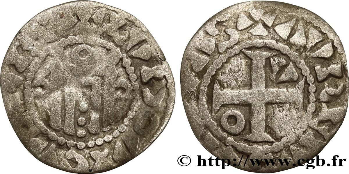 LOUIS VI LE GROS Denier n.d. Orléans TB