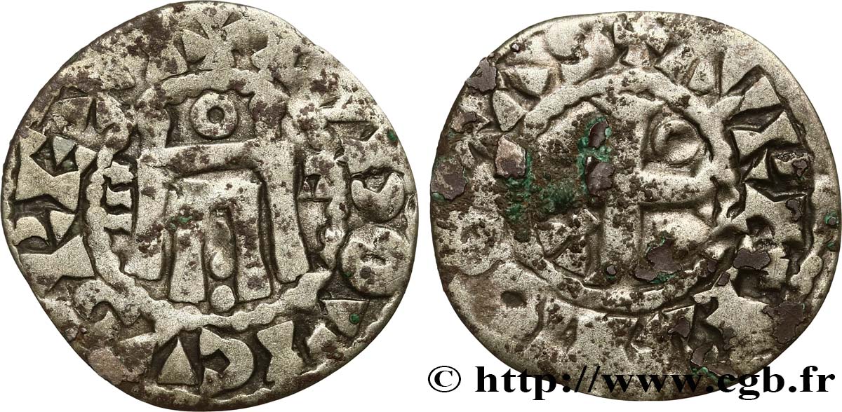 LOUIS VI LE GROS Denier n.d. Orléans TB+