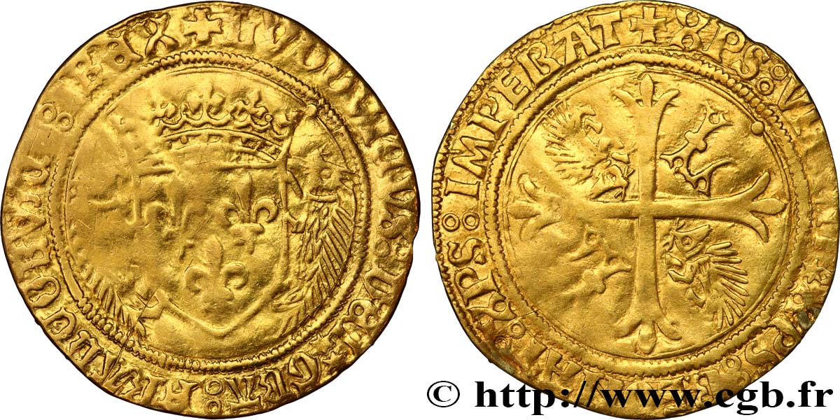 LOUIS XII  Écu d or aux porcs-épics 19/11/1507 Montpellier BC