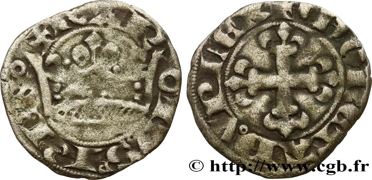 CHARLES IV LE BEL Double parisis n.d.  TB+