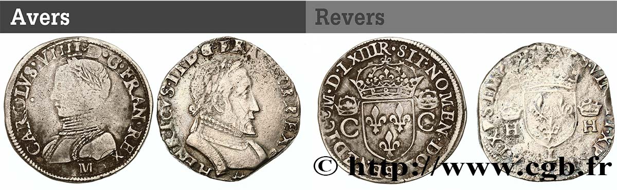 LOTTE Lot de 2 monnaies royales n.d. Ateliers divers MB