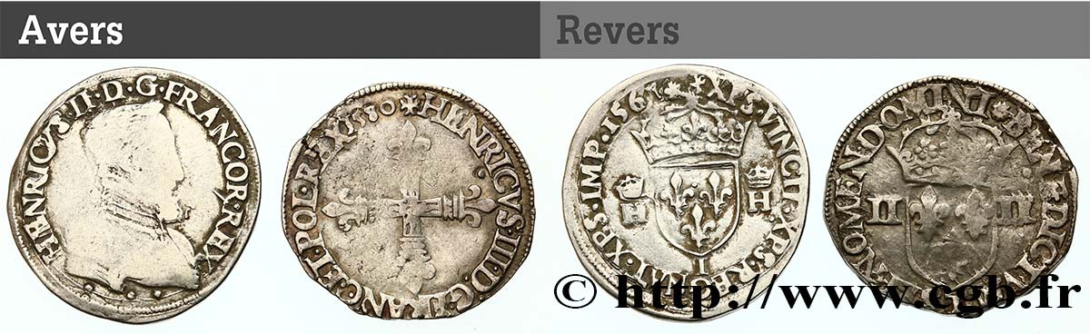 LOTS Lot de 2 monnaies royales n.d. Ateliers divers S