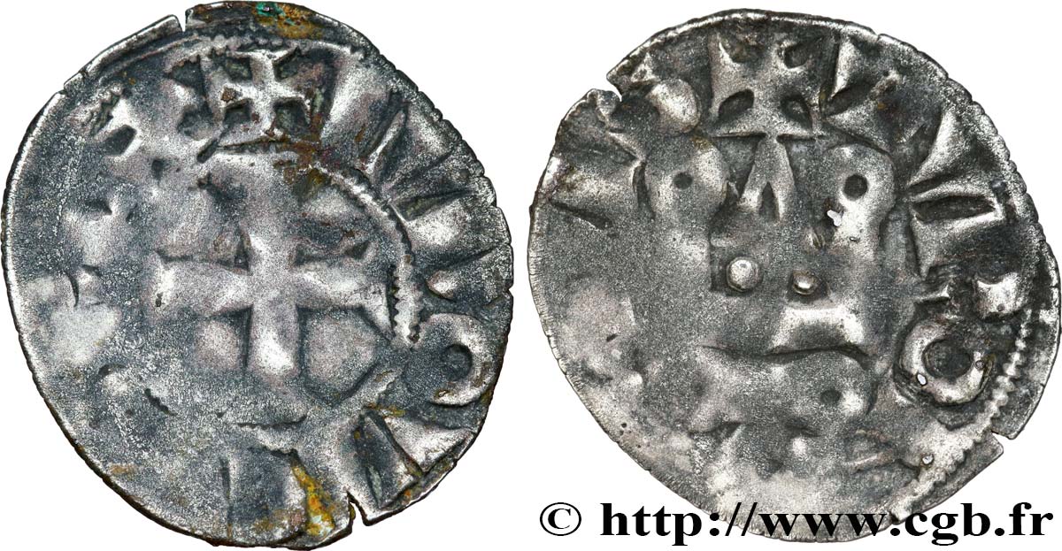 LOUIS IX DIT &nbsp;SAINT LOUIS&nbsp; Denier tournois n.d. s.l. TB