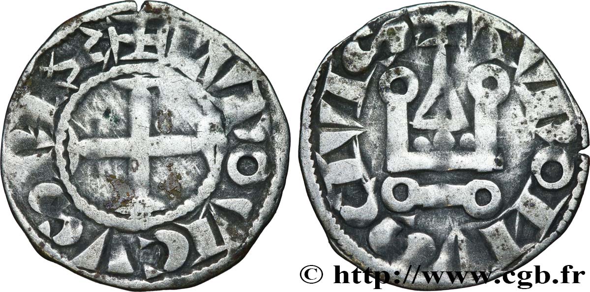 LUDWIG IX  SAINT LOUIS  Denier tournois n.d. s.l. fSS