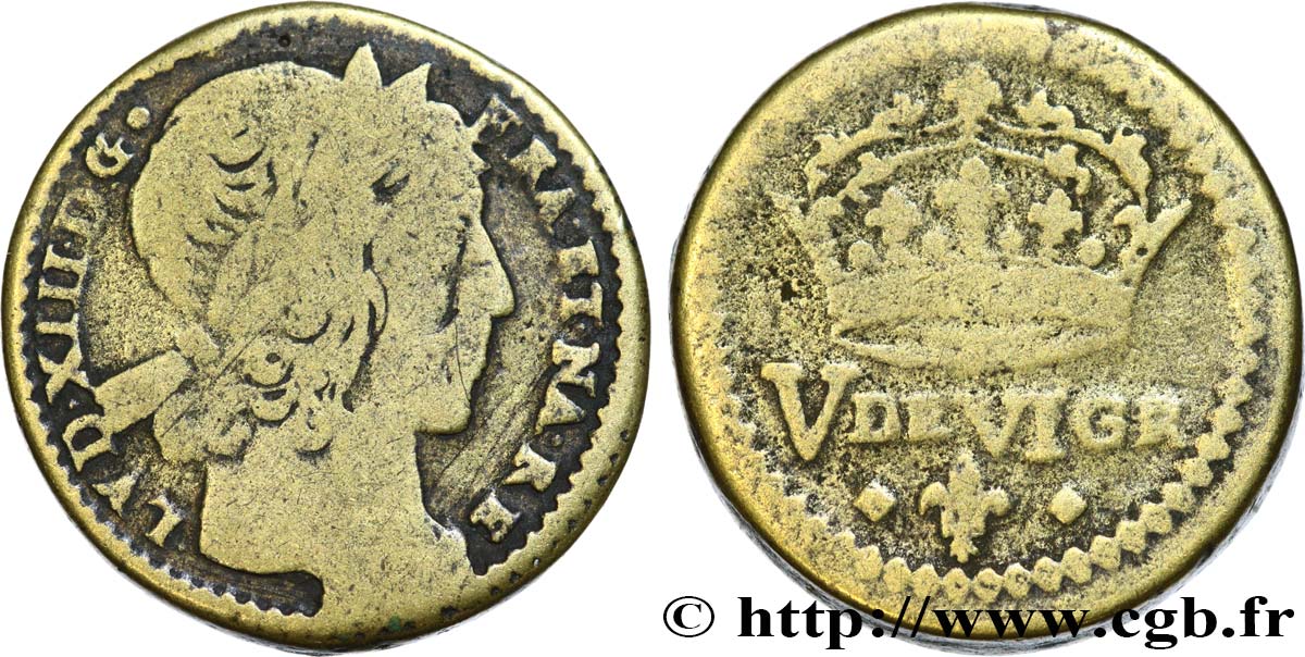 LOUIS XIII  Poids monétaire pour le louis de Louis XIII (à partir de 1640) n.d.  MB