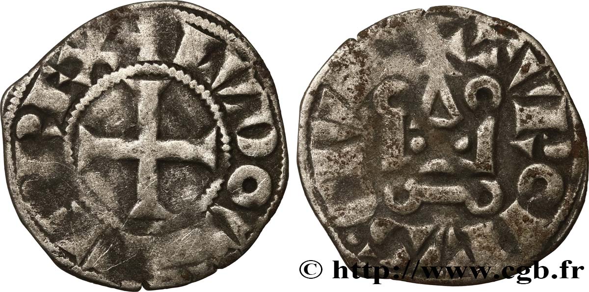 LOUIS IX DIT &nbsp;SAINT LOUIS&nbsp; Denier tournois n.d. s.l. TB