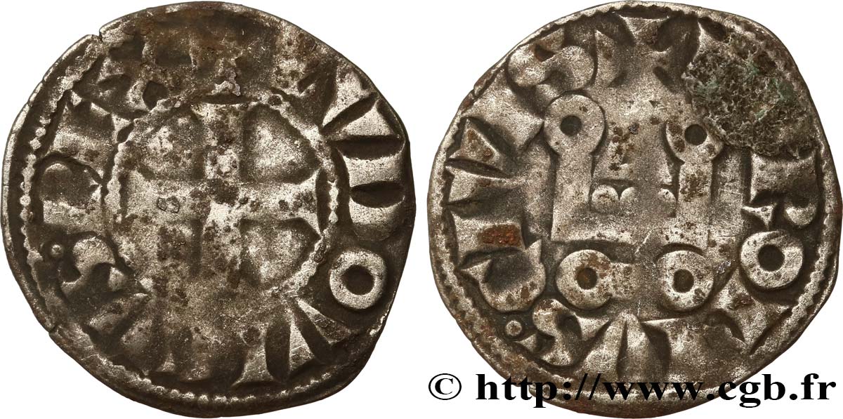 LOUIS IX DIT  SAINT LOUIS  Denier tournois n.d. s.l. TB