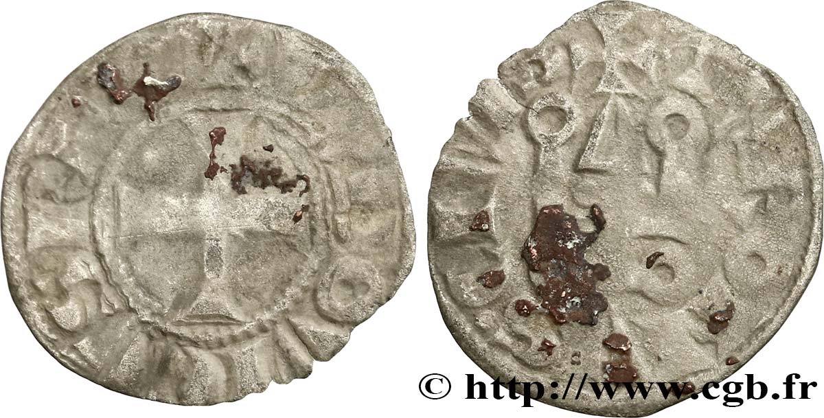 LOUIS IX DIT &nbsp;SAINT LOUIS&nbsp; Denier tournois n.d. s.l. B+