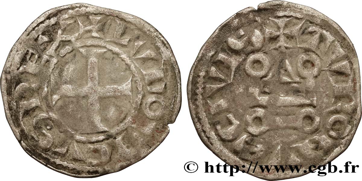 LOUIS IX  SAINT LOUIS  Denier tournois n.d. s.l. VF/VF