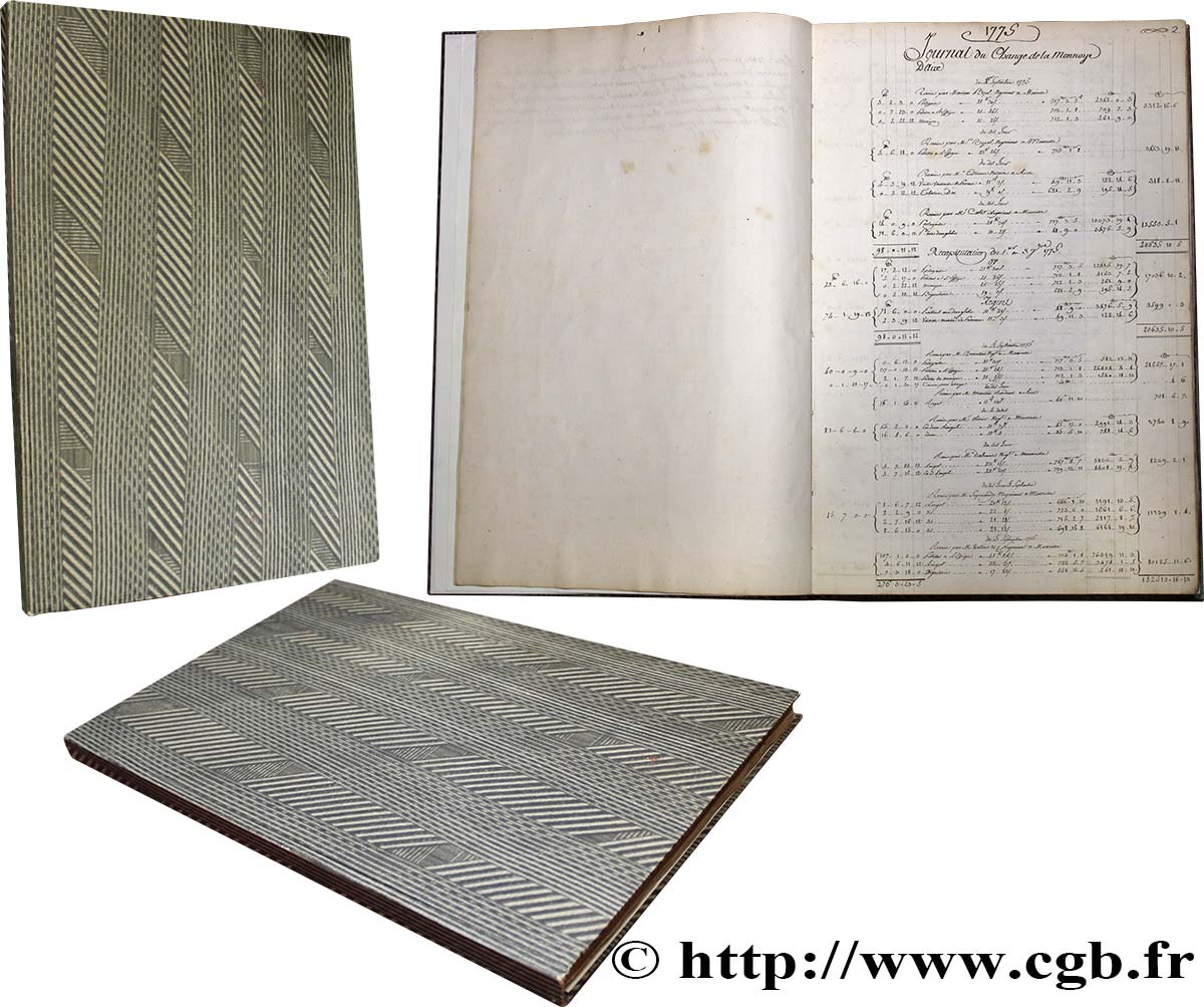 BOOKS Registre du change de la Monnaie d’Aix-en-Provence (1775-1782) n.d.  SPL