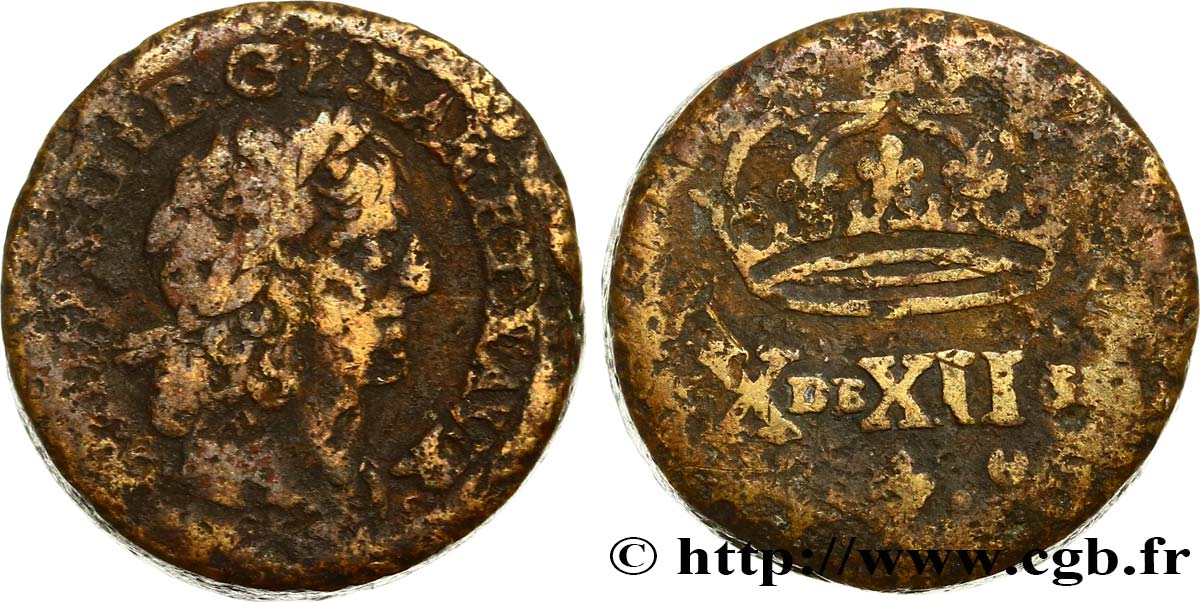 LOUIS XIII  Poids monétaire pour le double louis d’or de forme circulaire n.d.  RC
