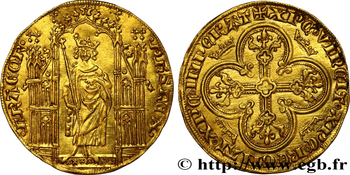 PHILIPP VI OF VALOIS Royal d or 16/02/1326  VZ