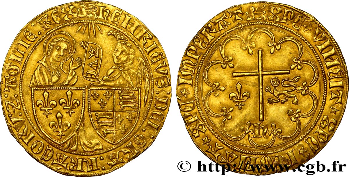 HENRY VI OF LANCASTER Salut d or n.d. Rouen EBC