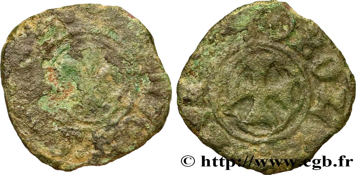 CHARLES VII LE VICTORIEUX Obole tournois n.d. Atelier indéterminé B/B+