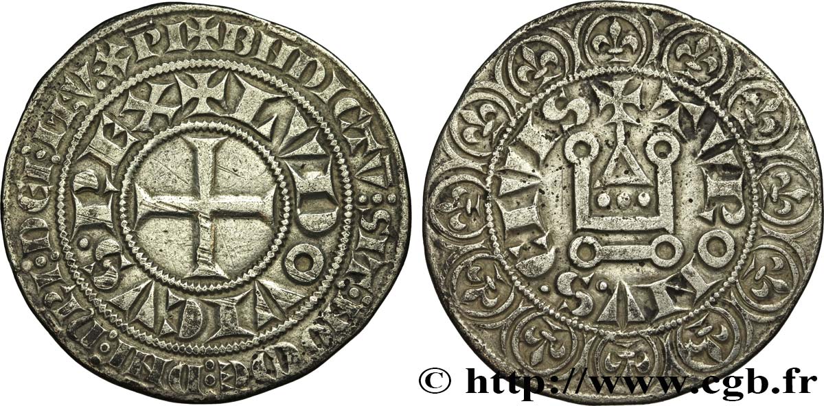 LOUIS IX DIT  SAINT LOUIS  Gros tournois après 1266  TTB+