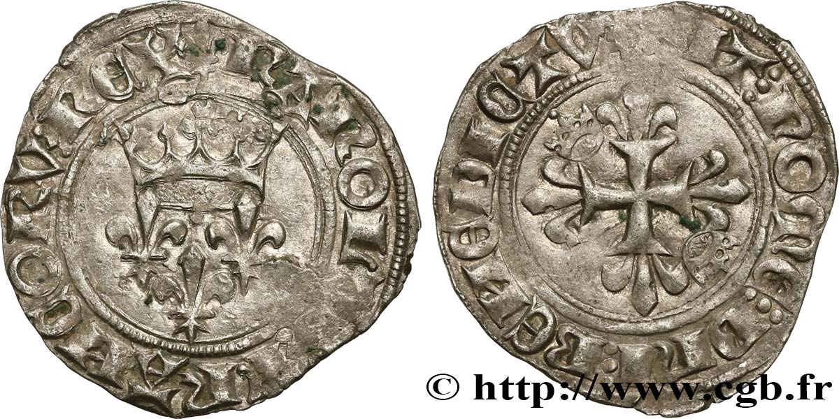 CHARLES VI LE FOU OU LE BIEN AIMÉ Gros dit &nbsp;florette&nbsp; n.d. Paris TTB