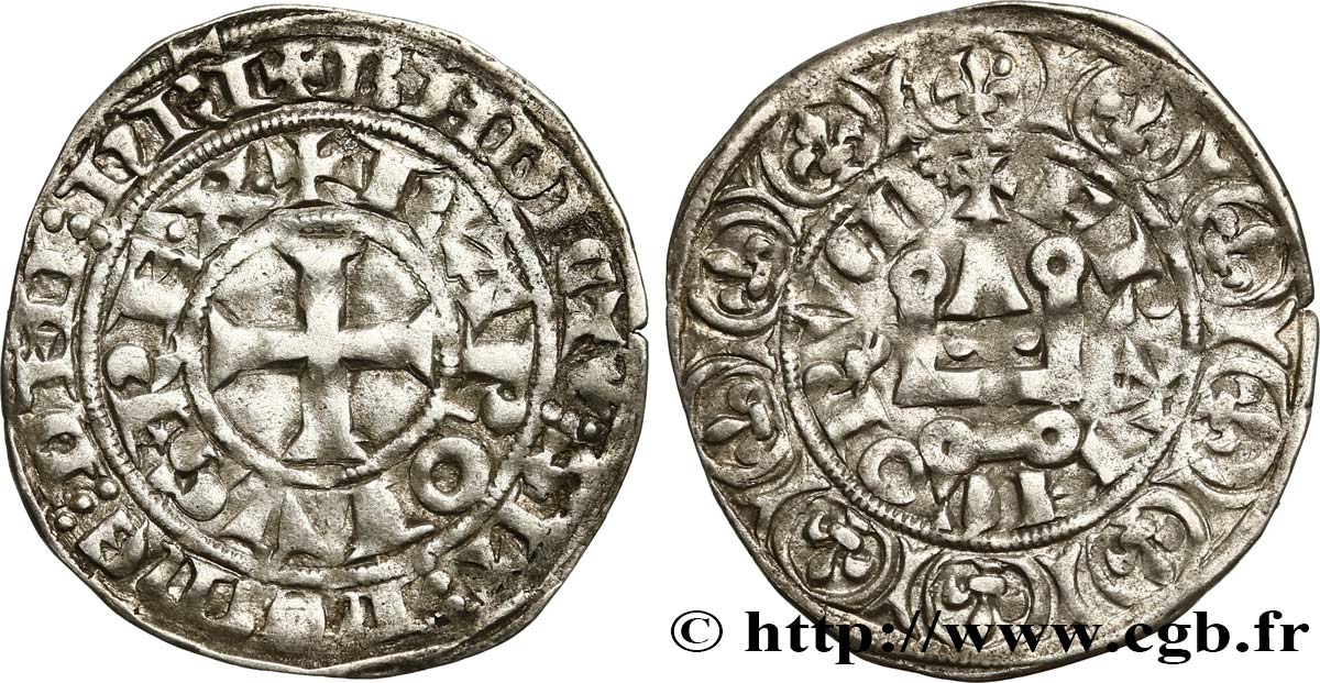 CHARLES IV LE BEL Maille blanche n.d.  TTB