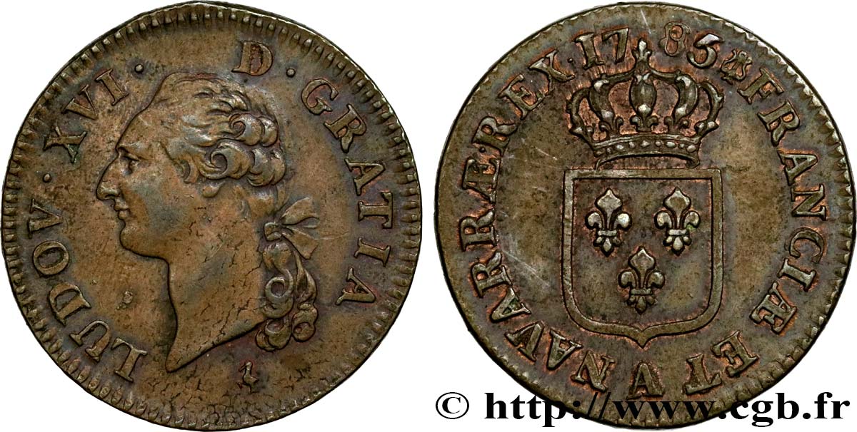 LOUIS XVI Sol dit &nbsp;à l&nbsp;écu&nbsp; 1785 Paris TTB/TTB+