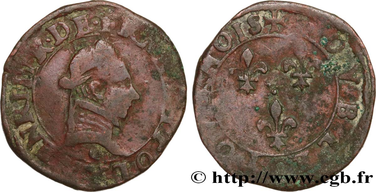 HENRY III Double tournois n.d. Bourges VF