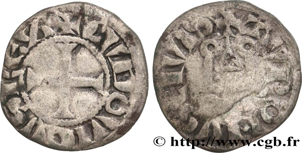 LOUIS IX DIT  SAINT LOUIS  Denier tournois n.d. s.l. TB