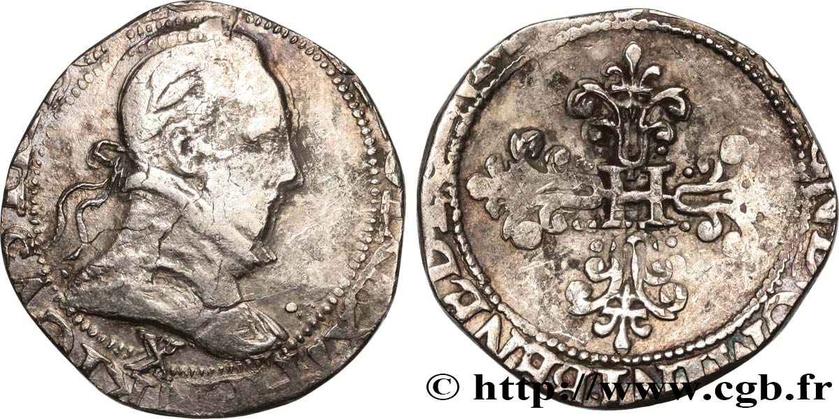 HENRI III Franc au col plat n.d. Amiens TB