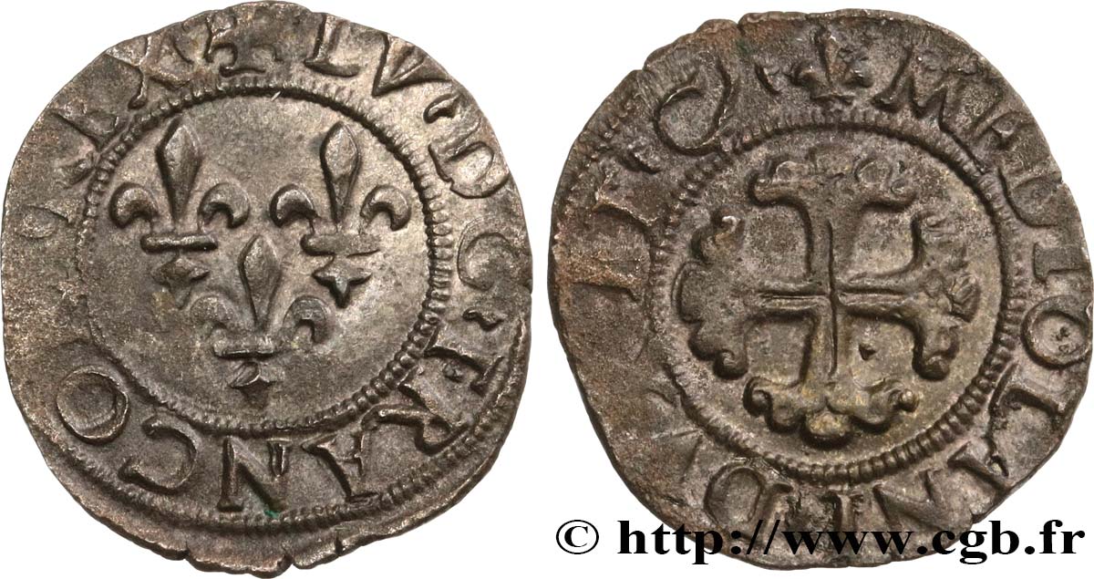 ITALY - DUCHY OF MILAN - LOUIS XII Trillina ou 3 denari n.d. Milan AU