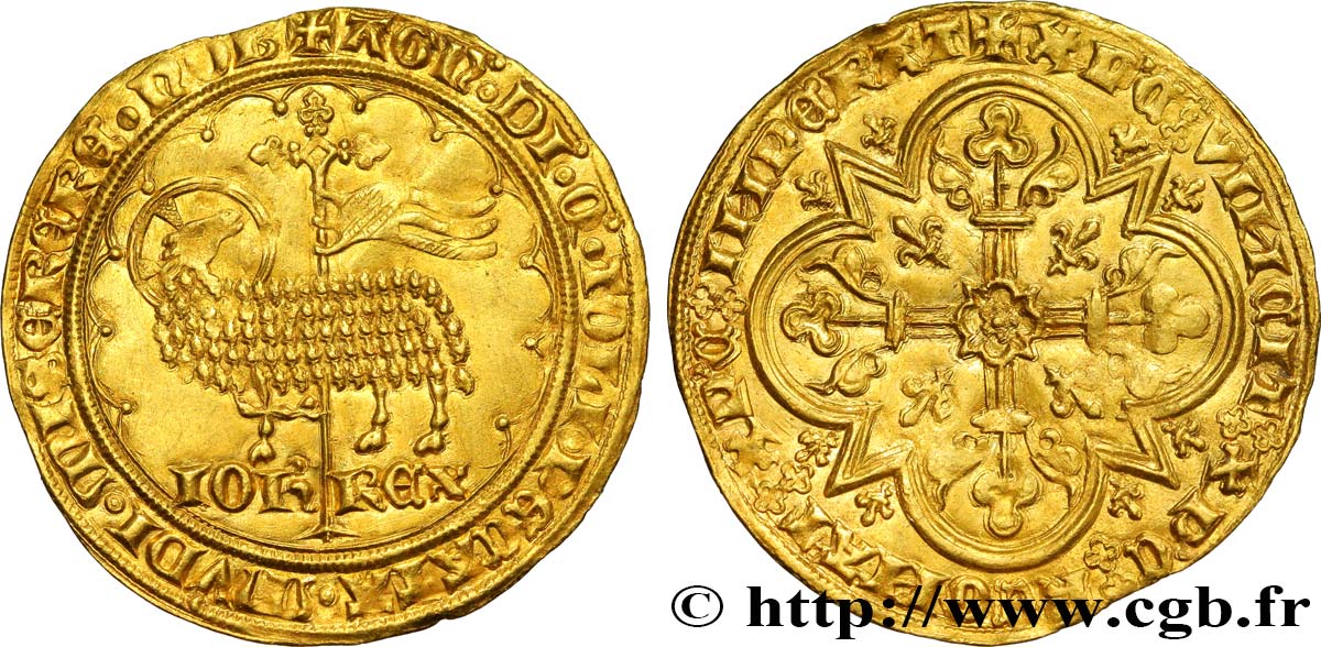 GIOVANNI II  THE GOOD  Mouton d or 17/01/1355  SPL