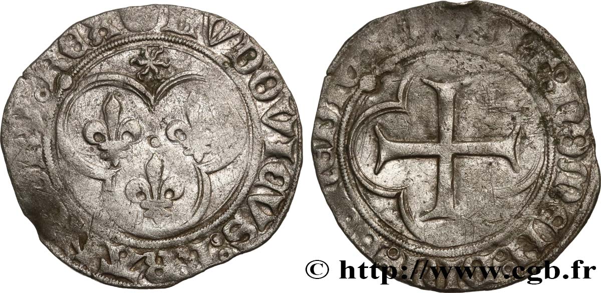 LOUIS XI LE PRUDENT Blanc au soleil n.d. Paris TB+