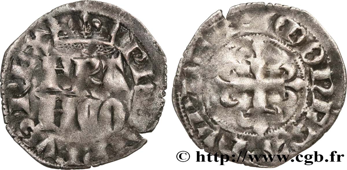 PHILIPPE VI DE VALOIS Double parisis, 3e type n.d. s.l. TB+