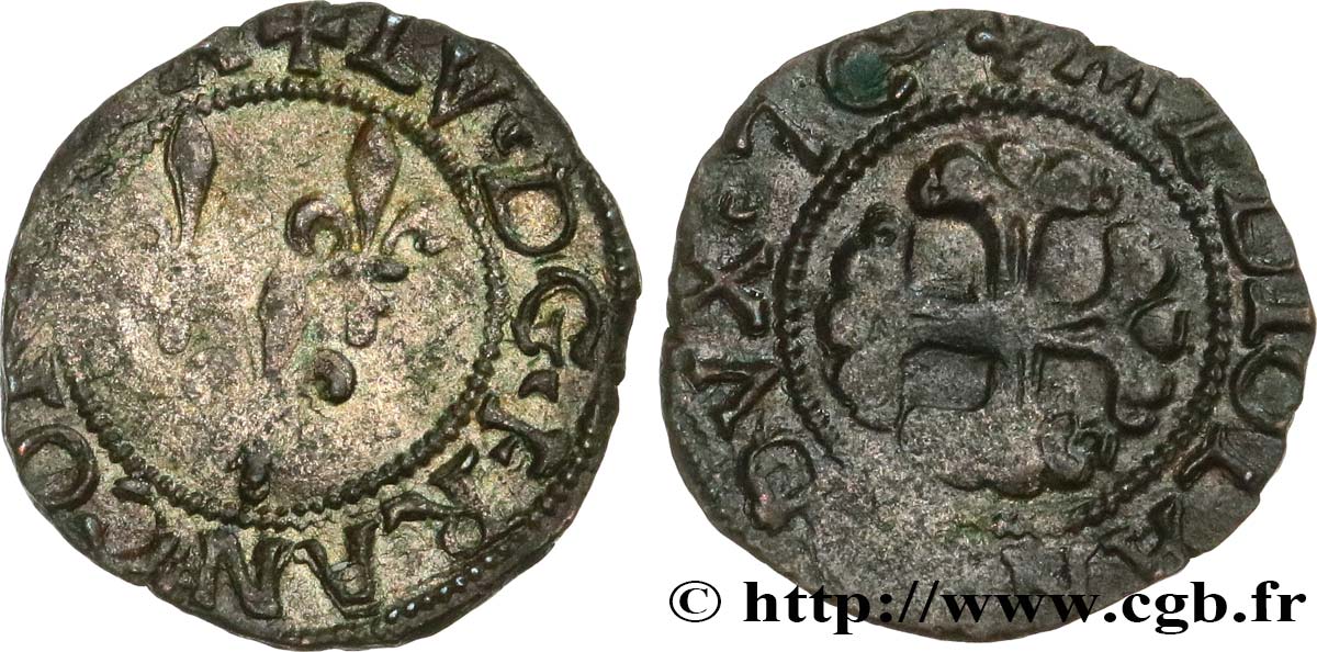 ITALIE - DUCHÉ DE MILAN - LOUIS XII Trillina ou 3 denari n.d. Milan TTB/TTB+