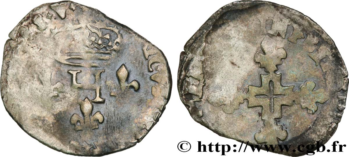 HENRY III Double sol parisis, 2e type n.d. Montpellier VG