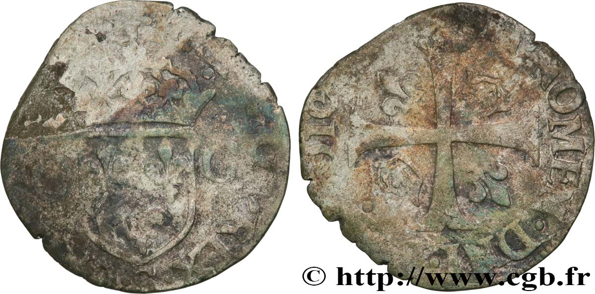 CHARLES IX Douzain aux deux C, 1er type n.d. Troyes B