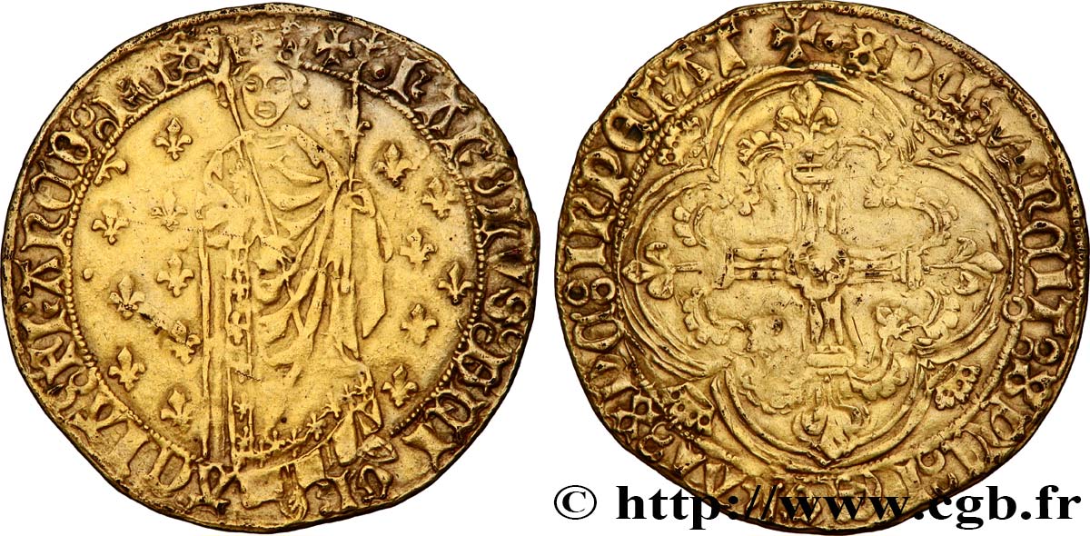 CHARLES VII  THE WELL SERVED  Royal d or n.d. La Rochelle BB/MB