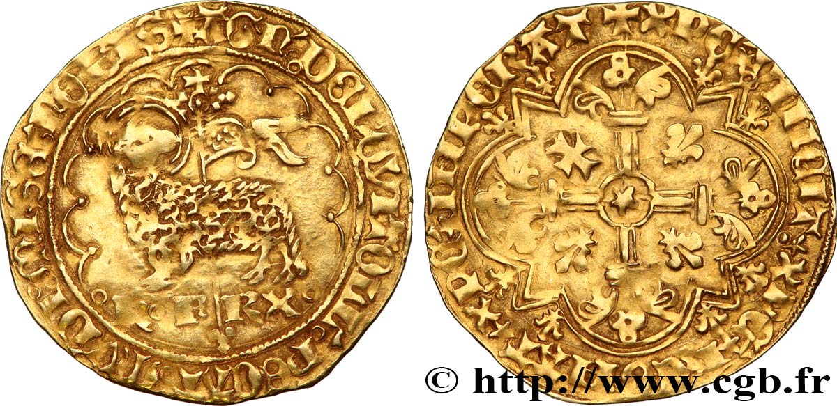 CHARLES VII  THE WELL SERVED  Agnel d or n.d. Montpellier XF