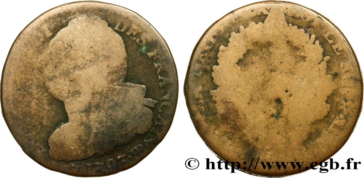 LOUIS XVI (MONARQUE CONSTITUTIONNEL)  2 sols dit  au faisceau , type FRANÇAIS 1793 Strasbourg AB
