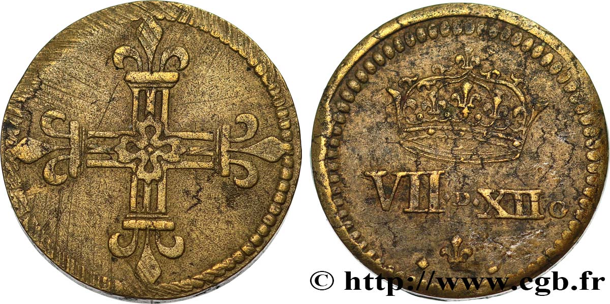 HENRI III à LOUIS XIV - POIDS MONÉTAIRE Poids monétaire pour le quart d’écu n.d.  TB+